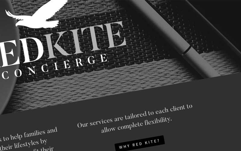 Screenshot of a web design for a concierge service business in Haddenham, Buckinghamshire
