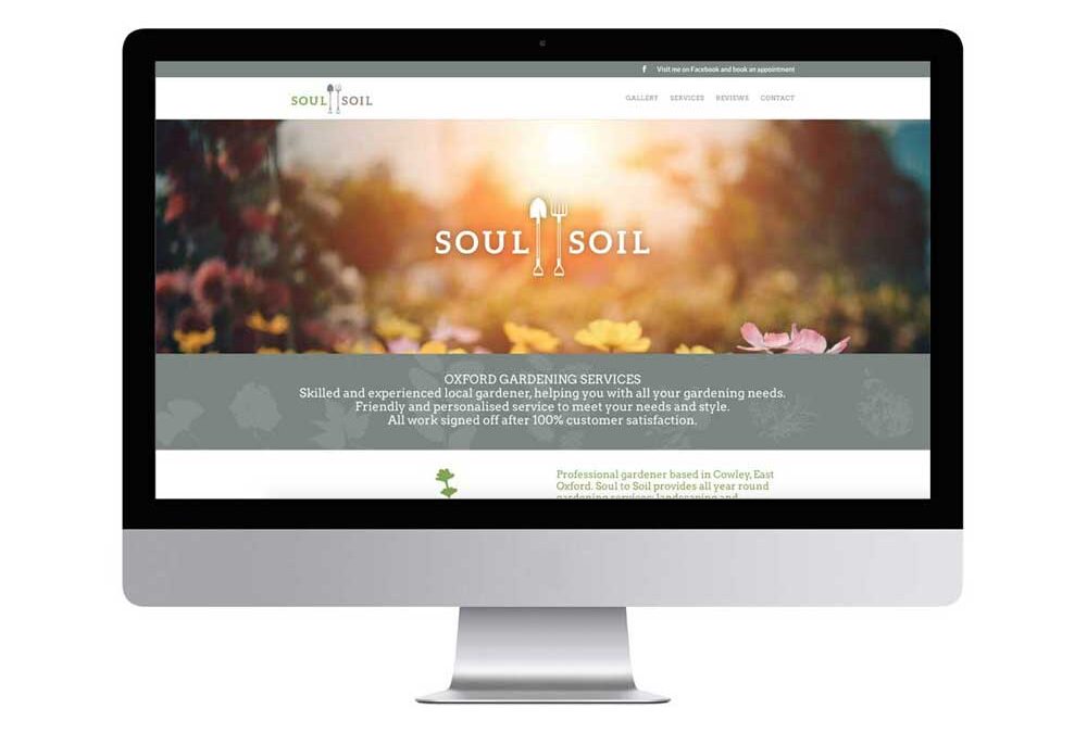Website design for Soul to Soil, garden landscaping business in Headington, Oxford