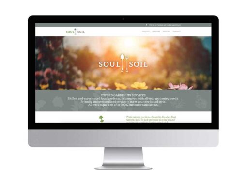 Website design for Soul to Soil, garden landscaping business in Headington, Oxford