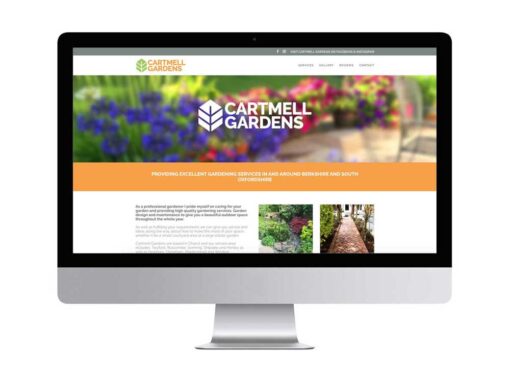 Website design for garden landscaper Cartmell Gardens, by Oxford web designer