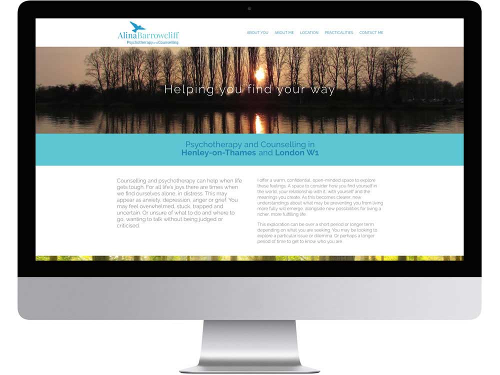 Psychotherapy and counselling logo and web design in Watlington and Henley on Thames.