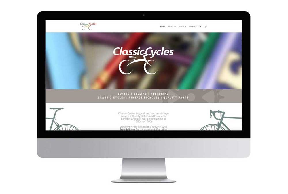 Classic Cycles ecommerce web design, created by professional web designer near Aylesbury