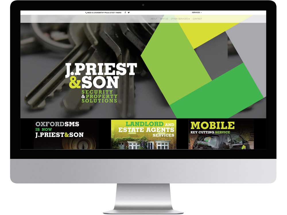 Logo design and website for a locksmith