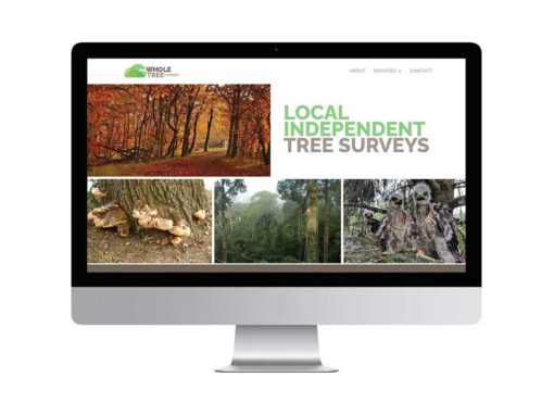 Website design for The Whole Tree Company, based near Port Meadow and Wolvercote, Oxford