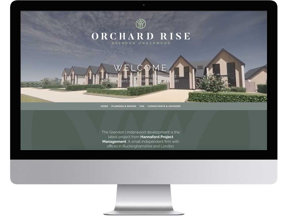 website design for Oxfordshire and Buckinghamshire property development company